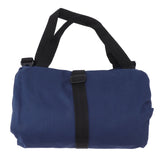 Roll Up Tool Bag 5 Zipper Pockets Portable Oxford Cloth Electricians Tool Bag for Carpenter Plumber Blue