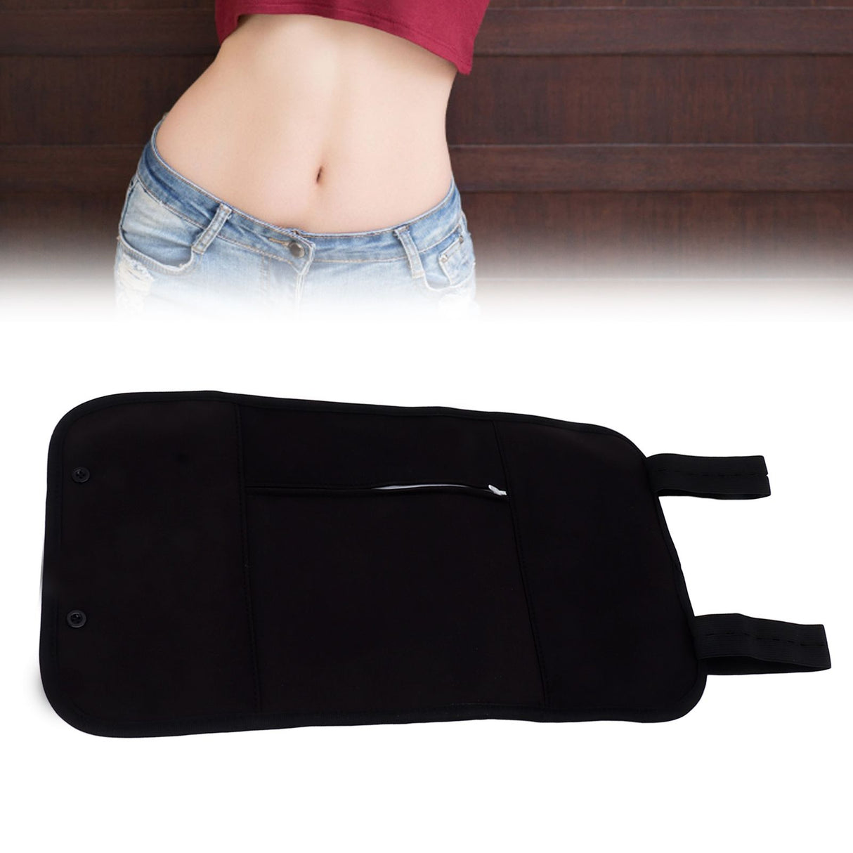Castor Oil Pack Wrap Polyester Cotton Prevent Oil Leakage Reusable Castor Oil Compress for Men Women Style 4