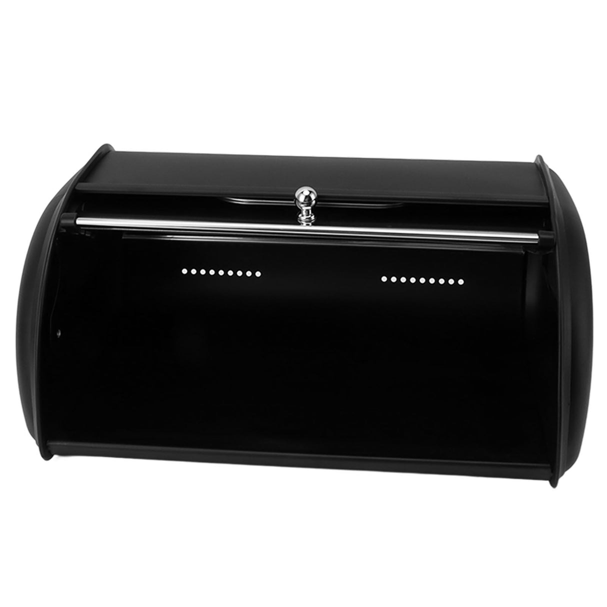 Bread Bin Bread Box Bread Holder Storage Container With Small Window for Kitchen Countertop Black