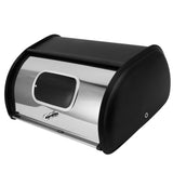 Bread Bin Bread Box Bread Holder Storage Container With Small Window for Kitchen Countertop Black - Extra Image