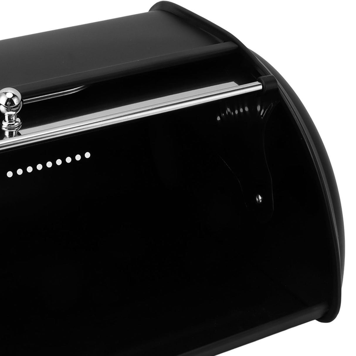 Bread Bin Bread Box Bread Holder Storage Container With Small Window for Kitchen Countertop Black