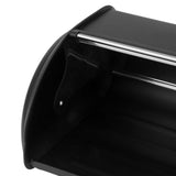Iron Bread Bin Durable Bread Storage Container Mirror Polished Bread Bin Storage Case for Home Shop Office Black - Extra Image