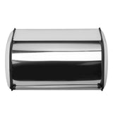 Iron Bread Bin Durable Bread Storage Container Mirror Polished Bread Bin Storage Case for Home Shop Office White