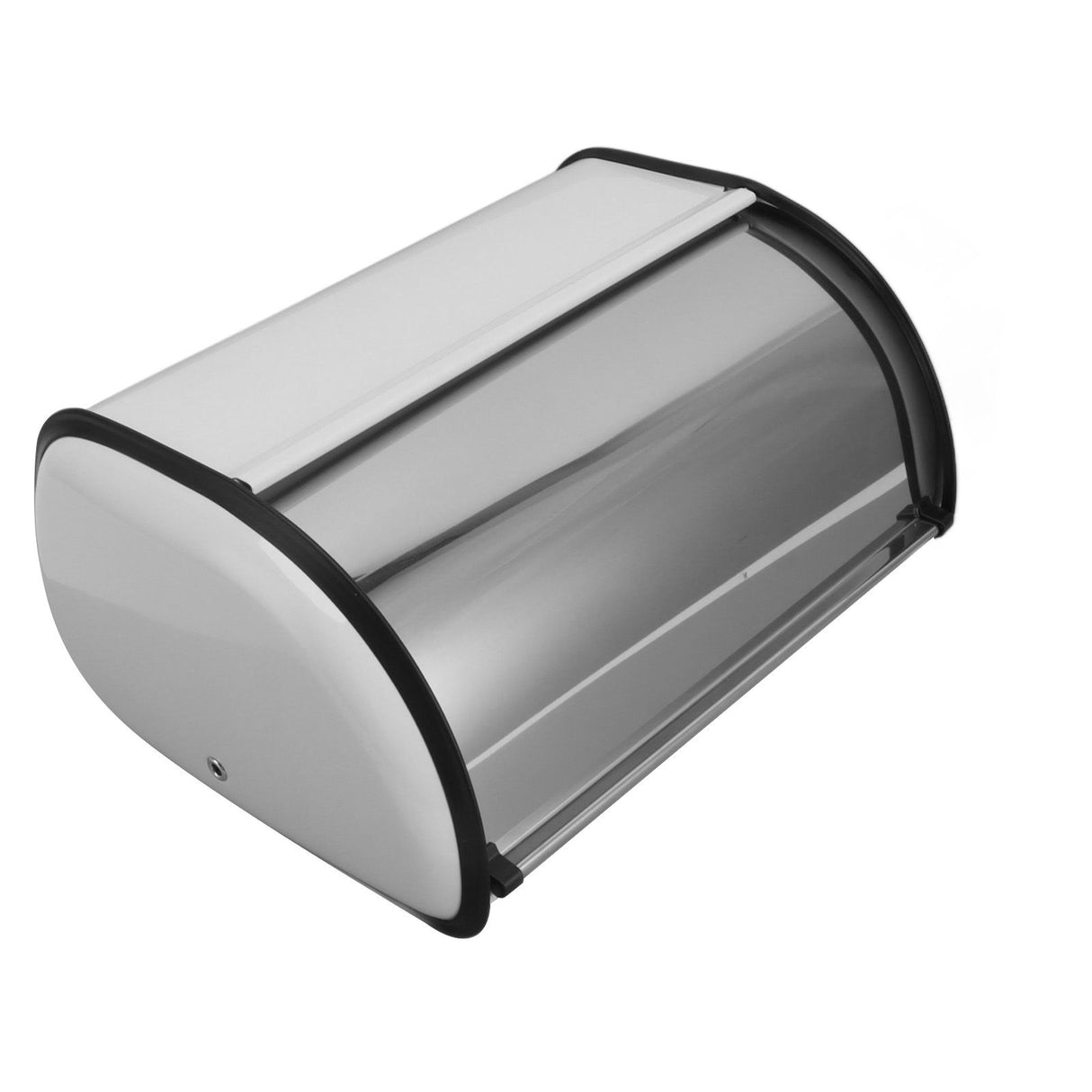 Iron Bread Bin Durable Bread Storage Container Mirror Polished Bread Bin Storage Case for Home Shop Office White