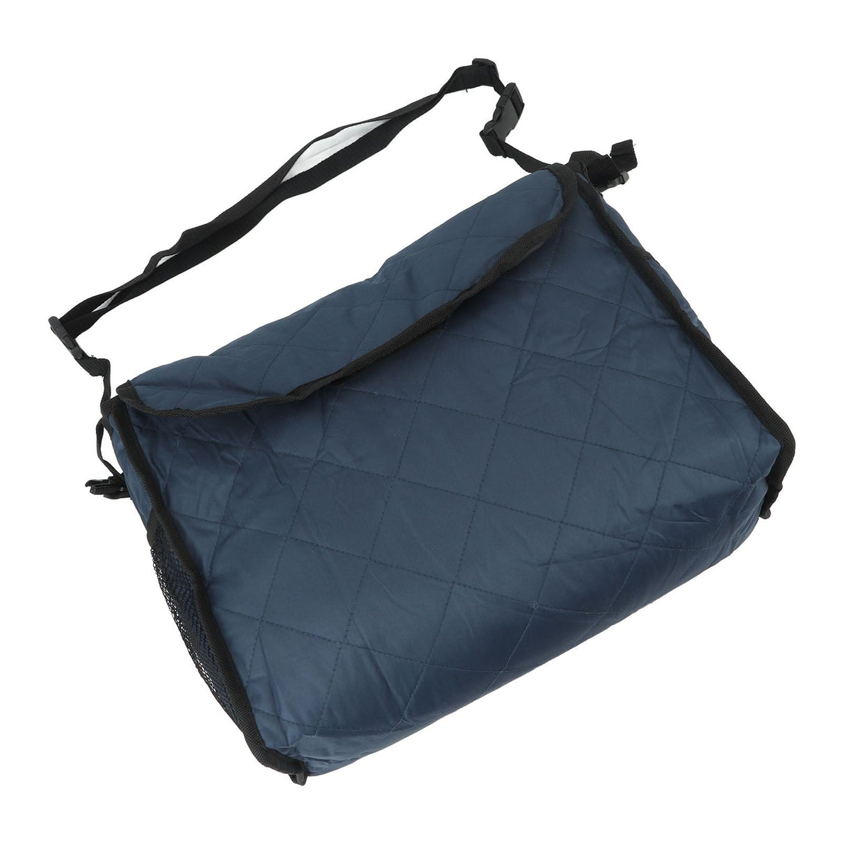 Wheelchair Bag Large Capacity Foldable One Shoulder Storage Hanging Bag for Walkers Rollators Navy Blue