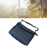 Wheelchair Bag Large Capacity Foldable One Shoulder Storage Hanging Bag for Walkers Rollators Navy Blue