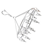 Clothes Drying Hanger Stainless Steel Multi Clip Laundry Drip Hanging Rack for Underwear Socks Hat Round