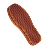 Bamboo Charcoal Deodorant Mesh Insoles Breathable Absorb Sweat Shoe Pads for Men Women Khaki 41 - 45-Degree Angle