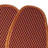 Bamboo Charcoal Deodorant Mesh Insoles Breathable Absorb Sweat Shoe Pads for Men Women Khaki 41 - Close-Up Angle