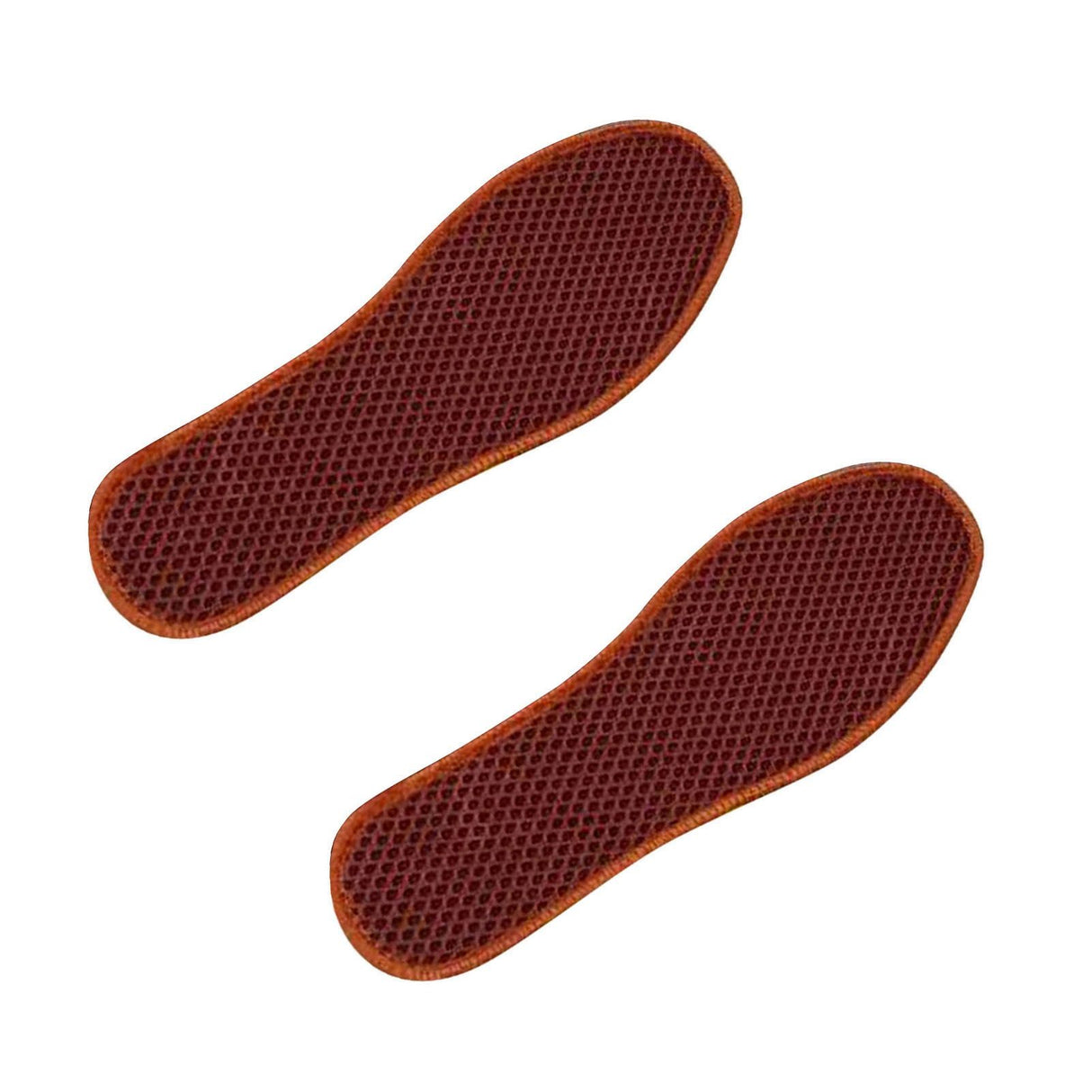 Bamboo Charcoal Deodorant Mesh Insoles Breathable Absorb Sweat Shoe Pads for Men Women Khaki 41