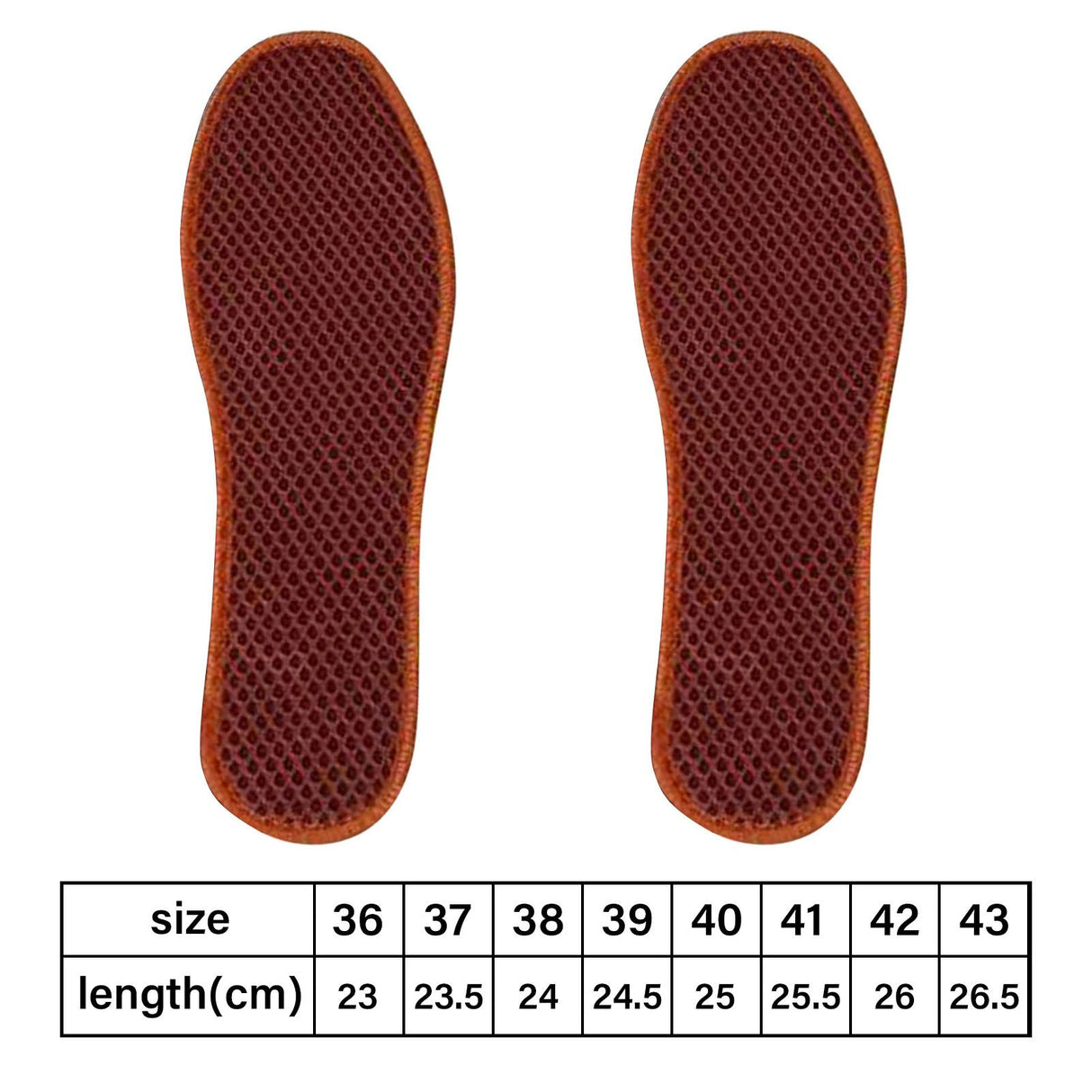 Bamboo Charcoal Deodorant Mesh Insoles Breathable Absorb Sweat Shoe Pads for Men Women Khaki 41