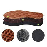 Bamboo Charcoal Deodorant Mesh Insoles Breathable Absorb Sweat Shoe Pads for Men Women Khaki 41 - Extra Image