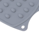 2Pcs Silicone Iron Rest Pad Durable Impact Resistant Heat Resistant Iron Mat for Ironing Boards Irons Gray