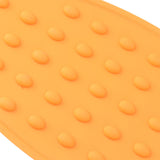 2Pcs Silicone Iron Rest Pad Durable Impact Resistant Heat Resistant Iron Mat for Ironing Boards Irons Orange