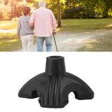 Cane Tip Walking Rubber Foot Pad Replacement 4 Prong Self Standing Non Slip Base