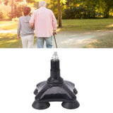 Crutch Tip Slip Proof Walking Cane Foot Tip Good Stability ABS Accessory for Replacement - Extra Image
