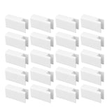 20Pcs Sliding Door Window Lock Stop Block Plastic Limit Safe Non Collision Accessories Long - Side View