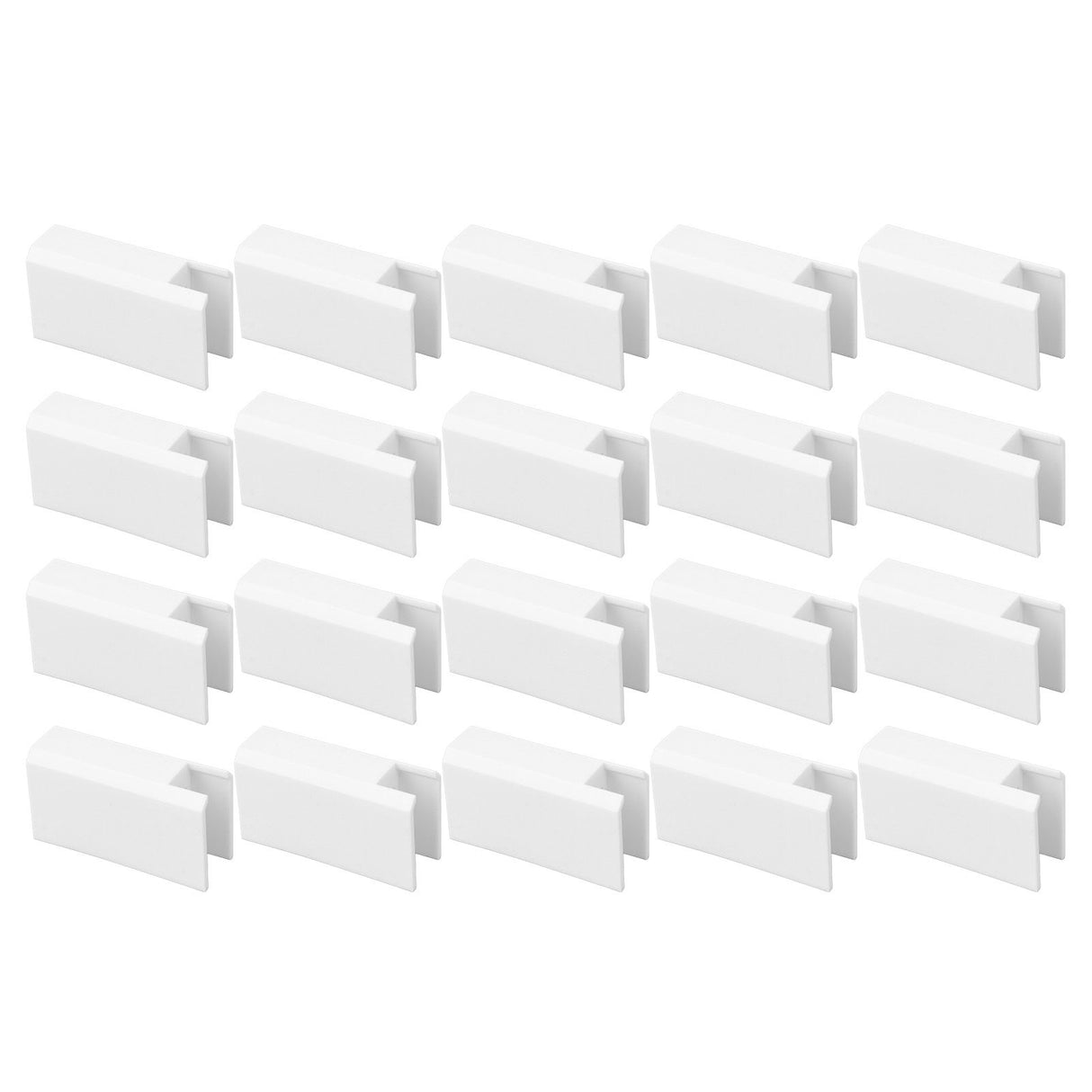 20Pcs Sliding Door Window Lock Stop Block Plastic Limit Safe Non Collision Accessories Long