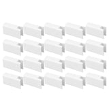 20Pcs Sliding Door Window Lock Stop Block Plastic Limit Safe Non Collision Accessories Long - Top-Down View