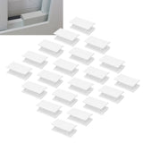 20Pcs Sliding Door Window Lock Stop Block Plastic Limit Safe Non Collision Accessories Long - Extra Image