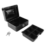Metal Cash Box with Lock Safety Portable Small Metal Storage Box with 2 Keys for Money Document Home Car - Extra Image