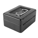 Metal Cash Box with Lock Safety Portable Small Metal Storage Box with 2 Keys for Money Document Home Car