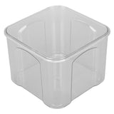 Airtight Food Storage Container Clear Food Storage Jar with Bamboo Lid for Noodles Flour Cereal Rice Tea Coffee Beans 650ml 10.7x8.2cm / 4.2x3.2in
