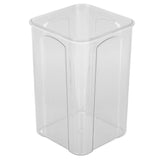 Airtight Food Storage Container Clear Food Storage Jar with Bamboo Lid for Noodles Flour Cereal Rice Tea Coffee Beans 1400ml 10.7x17cm / 4.2x6.7in