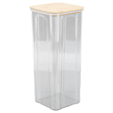 Airtight Food Storage Container Clear Food Storage Jar with Bamboo Lid for Noodles Flour Cereal Rice Tea Coffee Beans 2000ml 10.7x25.5cm / 4.2x10.0in - Extra Image