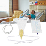 Urine Collector Bag 1000ml Reusable Skin Friendly Silicone Urine Drainage Bag for Elderly