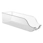 Clear Plastic Storage Bin Refrigerator Organizer Bin Household Double Ear Transparent Storage Box PET Desktop Basket