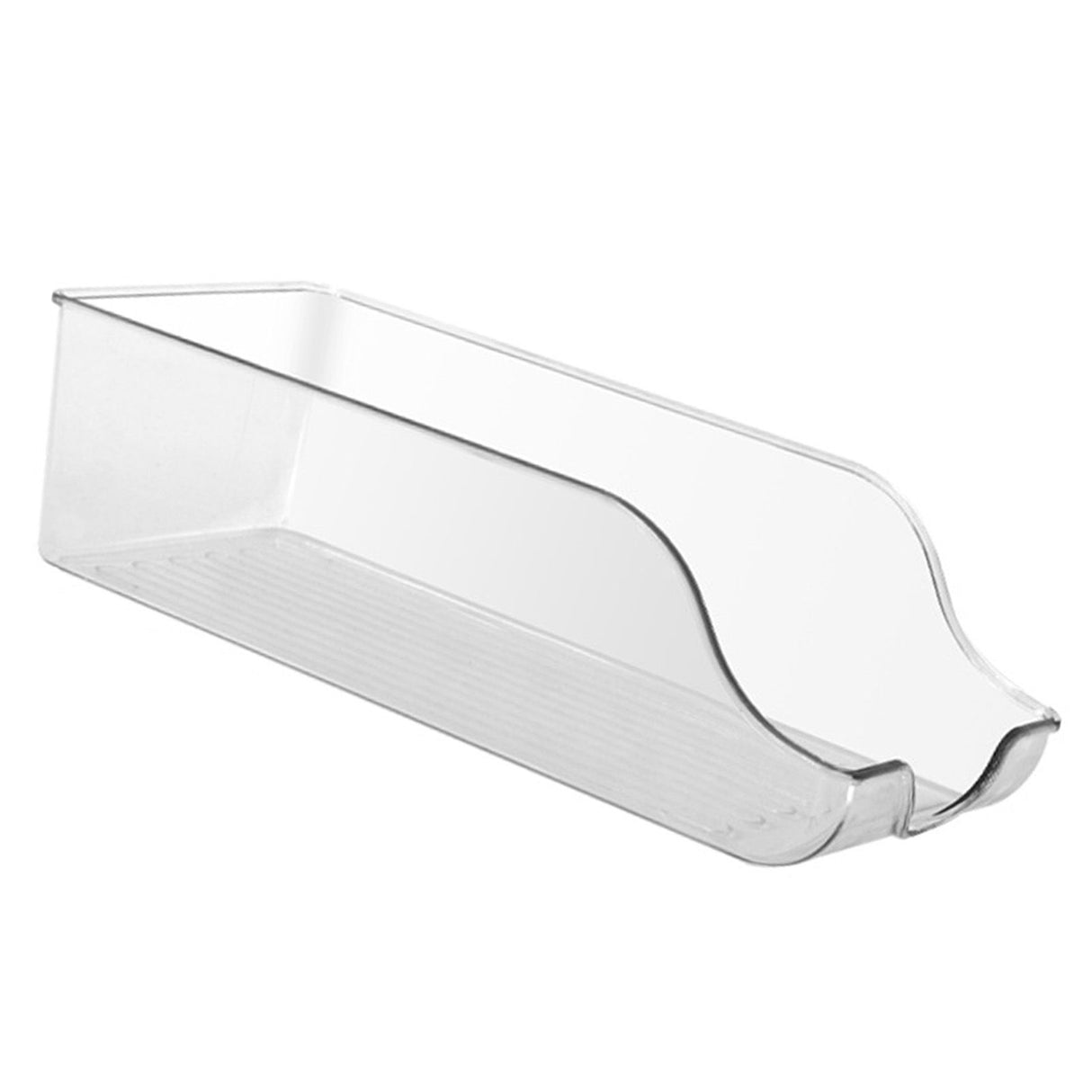 Clear Plastic Storage Bin Refrigerator Organizer Bin Household Double Ear Transparent Storage Box PET Desktop Basket