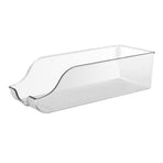 Clear Plastic Storage Bin Refrigerator Organizer Bin Household Double Ear Transparent Storage Box PET Desktop Basket