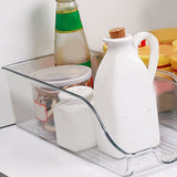 Clear Plastic Storage Bin Refrigerator Organizer Bin Household Double Ear Transparent Storage Box PET Desktop Basket - Extra Image
