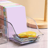 Clear Plastic Storage Bin Refrigerator Organizer Bin Household Double Ear Transparent Storage Box PET Desktop Basket