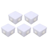 5Pcs Plastic Waterproof Cable Box with Rubber Plug IP55 Waterproof Plug Junction Wire Box