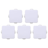 5Pcs Plastic Waterproof Cable Box with Rubber Plug IP55 Waterproof Plug Junction Wire Box
