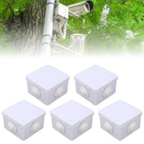 5Pcs Plastic Waterproof Cable Box with Rubber Plug IP55 Waterproof Plug Junction Wire Box