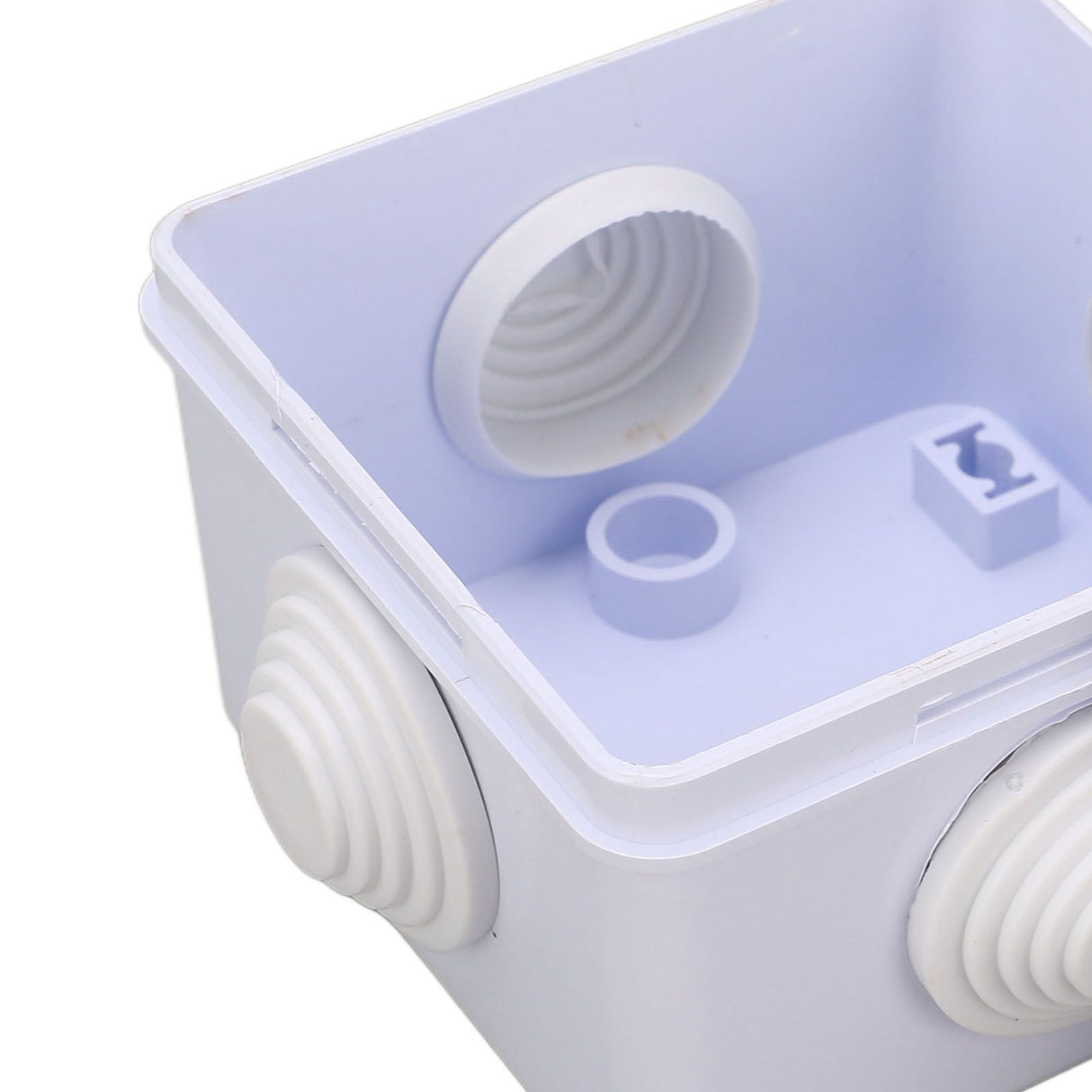 5Pcs Plastic Waterproof Cable Box with Rubber Plug IP55 Waterproof Plug Junction Wire Box