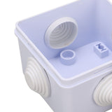 5Pcs Plastic Waterproof Cable Box with Rubber Plug IP55 Waterproof Plug Junction Wire Box
