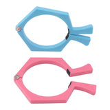 2PCS Sublimation Cup Clamp ABS Nonslip Tumbler Wrapping Clamp for Sublimation Paper Tumblers Pink and Blue