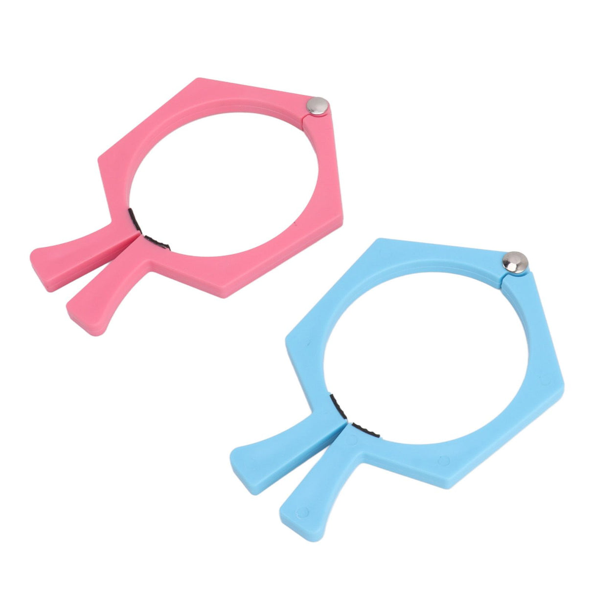 2PCS Sublimation Cup Clamp ABS Nonslip Tumbler Wrapping Clamp for Sublimation Paper Tumblers Pink and Blue