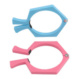 2PCS Sublimation Cup Clamp ABS Nonslip Tumbler Wrapping Clamp for Sublimation Paper Tumblers Pink and Blue