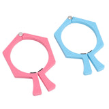 2PCS Sublimation Cup Clamp ABS Nonslip Tumbler Wrapping Clamp for Sublimation Paper Tumblers Pink and Blue - Close-Up Angle