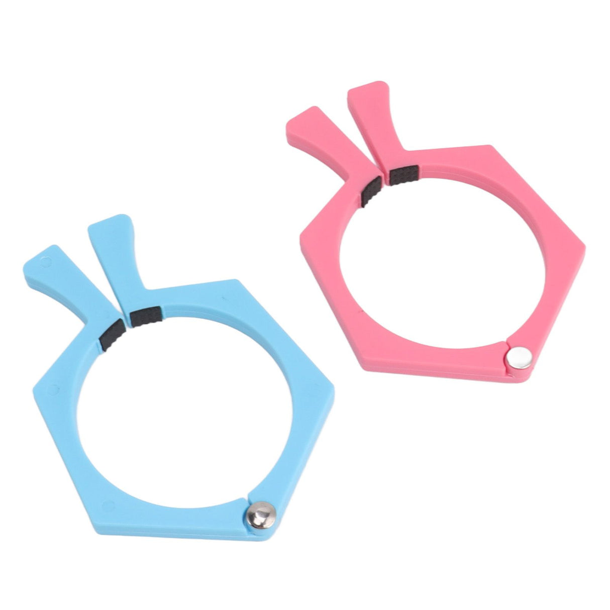 2PCS Sublimation Cup Clamp ABS Nonslip Tumbler Wrapping Clamp for Sublimation Paper Tumblers Pink and Blue