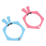 2PCS Sublimation Cup Clamp ABS Nonslip Tumbler Wrapping Clamp for Sublimation Paper Tumblers Pink and Blue - Low Angle
