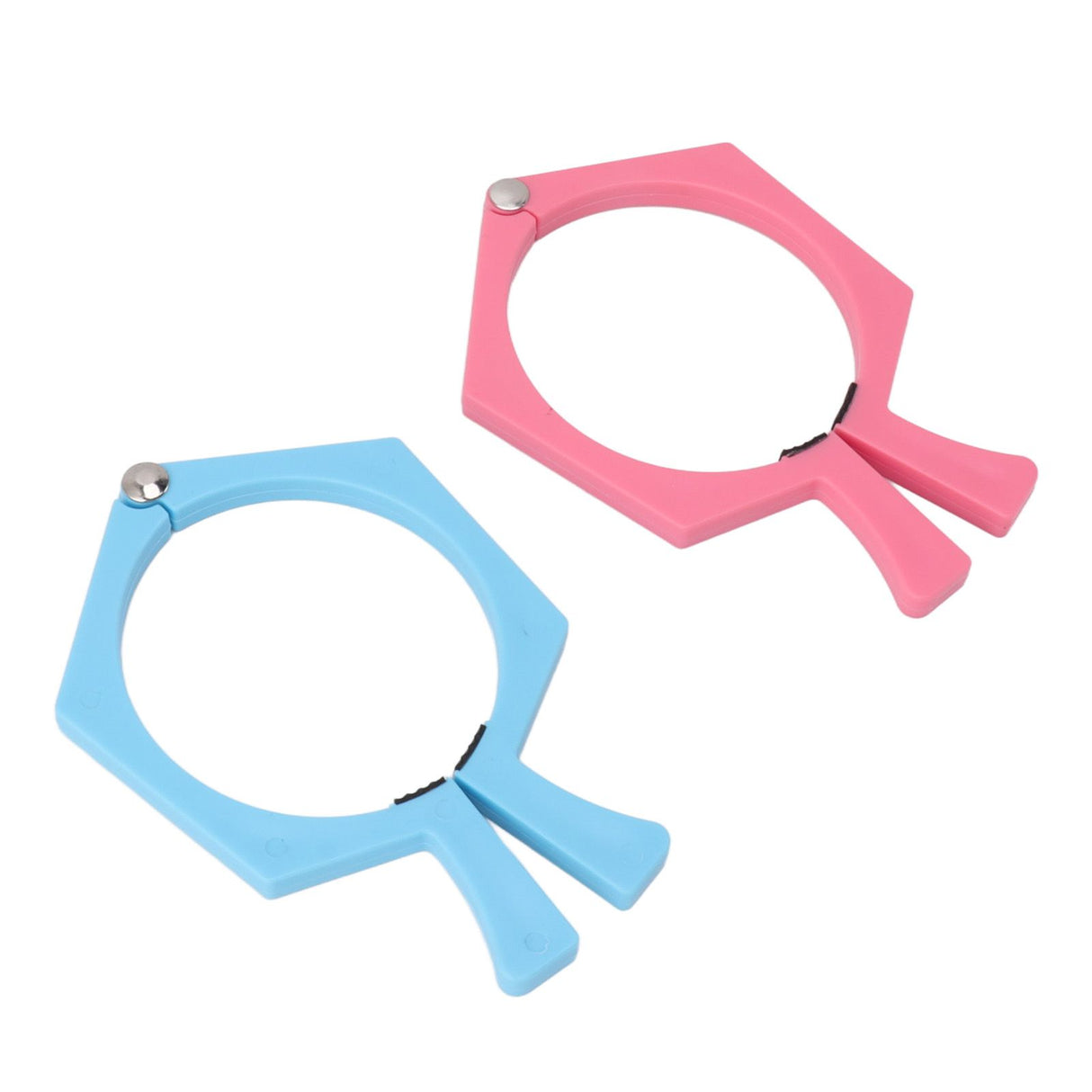 2PCS Sublimation Cup Clamp ABS Nonslip Tumbler Wrapping Clamp for Sublimation Paper Tumblers Pink and Blue