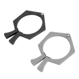 2PCS Sublimation Cup Clamp ABS Nonslip Tumbler Wrapping Clamp for Sublimation Paper Tumblers Black and Grey - Side View