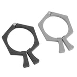 2PCS Sublimation Cup Clamp ABS Nonslip Tumbler Wrapping Clamp for Sublimation Paper Tumblers Black and Grey - Close-Up Angle