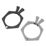 2PCS Sublimation Cup Clamp ABS Nonslip Tumbler Wrapping Clamp for Sublimation Paper Tumblers Black and Grey